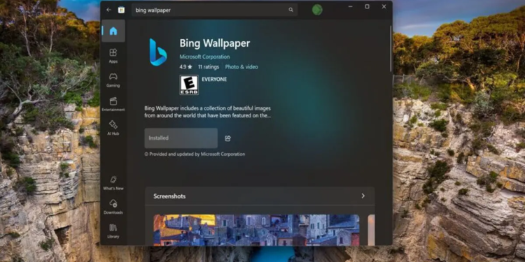 Microsoft Bing Wallpaper: Fitur Mengejutkan Buka Bing Saat Klik Desktop